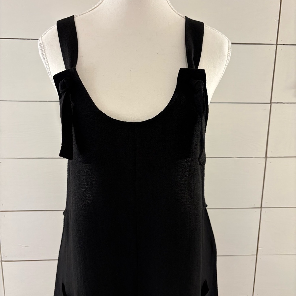 SHEIN Black Jumpsuit with Bow Straps